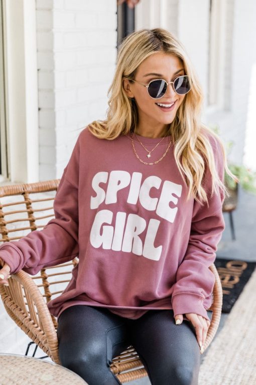 Budget ⌛ Pink Lily Spice Girl Mauve Graphic Sweatshirt ❤️ -Tees Shop 1K0A4546 2fa1f75a 6d8e 47b7 876f