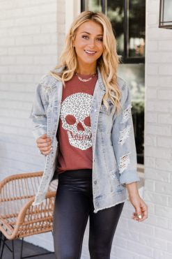 Top 10 ✨ Pink Lily Animal Print Skull Rust Graphic Tee ❤️ -Tees Shop AD108143 176202 darlinggrace 176652 sameintentionsnecklace 174436 trina 176460 shadesofyou 3 650x