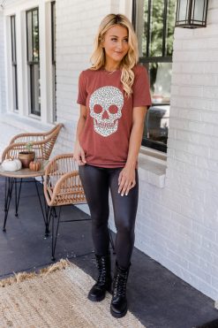Top 10 ✨ Pink Lily Animal Print Skull Rust Graphic Tee ❤️ -Tees Shop AD108143 176202 darlinggrace 176652 sameintentionsnecklace 174436 trina 176460 shadesofyou 8 650x