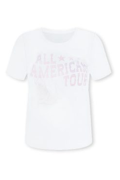 New 💯 Pink Lily All American Tour Cream Graphic Tee 😀 -Tees Shop AllAmericanTourCreamGraphicTee 650x