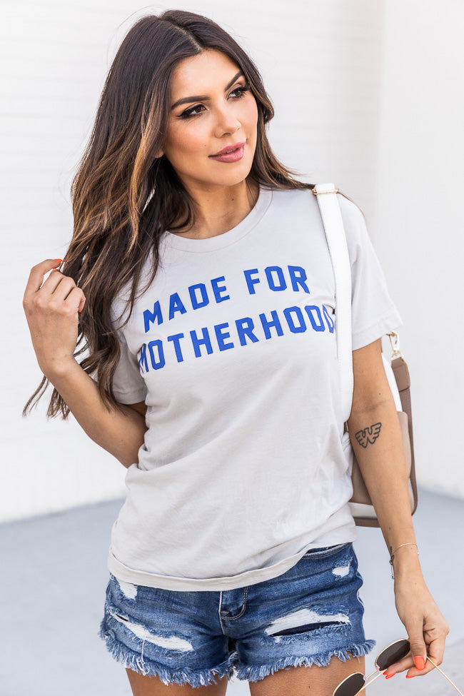 Wholesale 🥰 Pink Lily Made For 👩 Motherhood Cream Graphic Tee 🎁 -Tees Shop