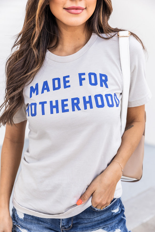 Wholesale 🥰 Pink Lily Made For 👩 Motherhood Cream Graphic Tee 🎁 -Tees Shop