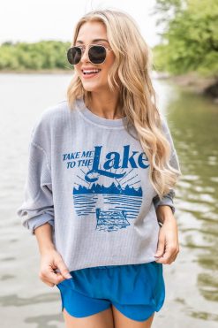 Budget ❤️ Pink Lily Take Me To The Lake Faded Denim Graphic Sweatshirt 😍 -Tees Shop W173778 takemetothelakecorded 180954 errandstorunblue 180354 simpleadvice 8 650x