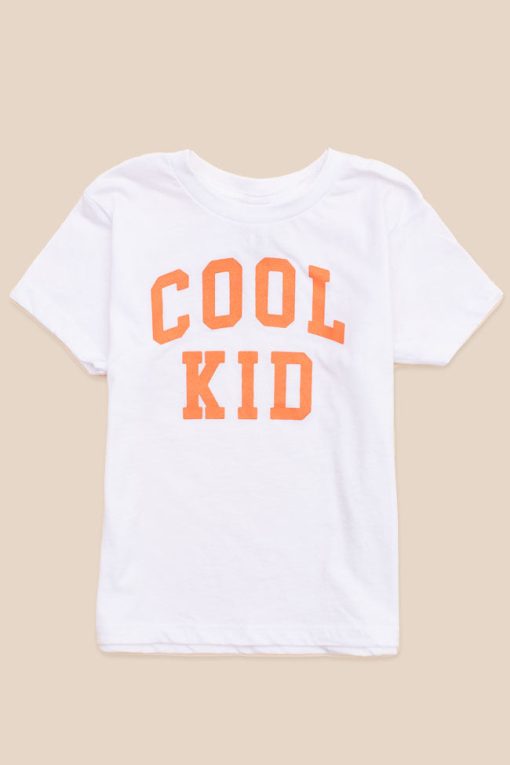 Cheap ❤️ Pink Lily Cool Kid White Graphic Tee ✨ -Tees Shop
